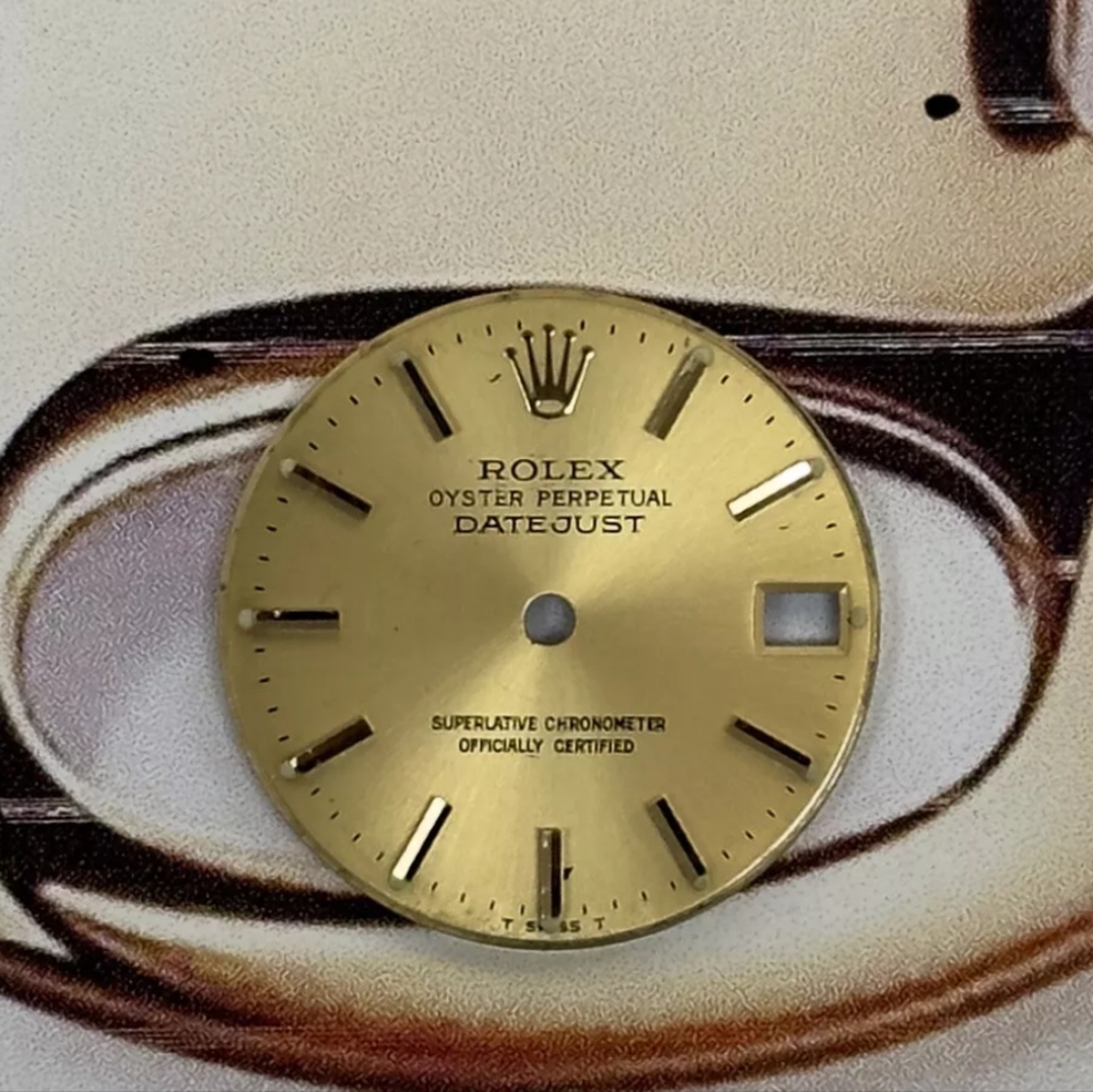 Rolex Datejust Midsize 31mm Gold Dial Gold Stick Jubilee Oyster Model 68274 ONLY